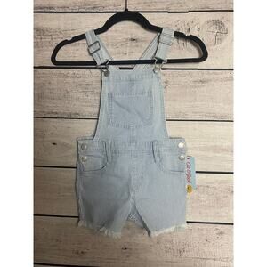 NWT - Cat & Jack Girls' Denim Overall Shorts - XS